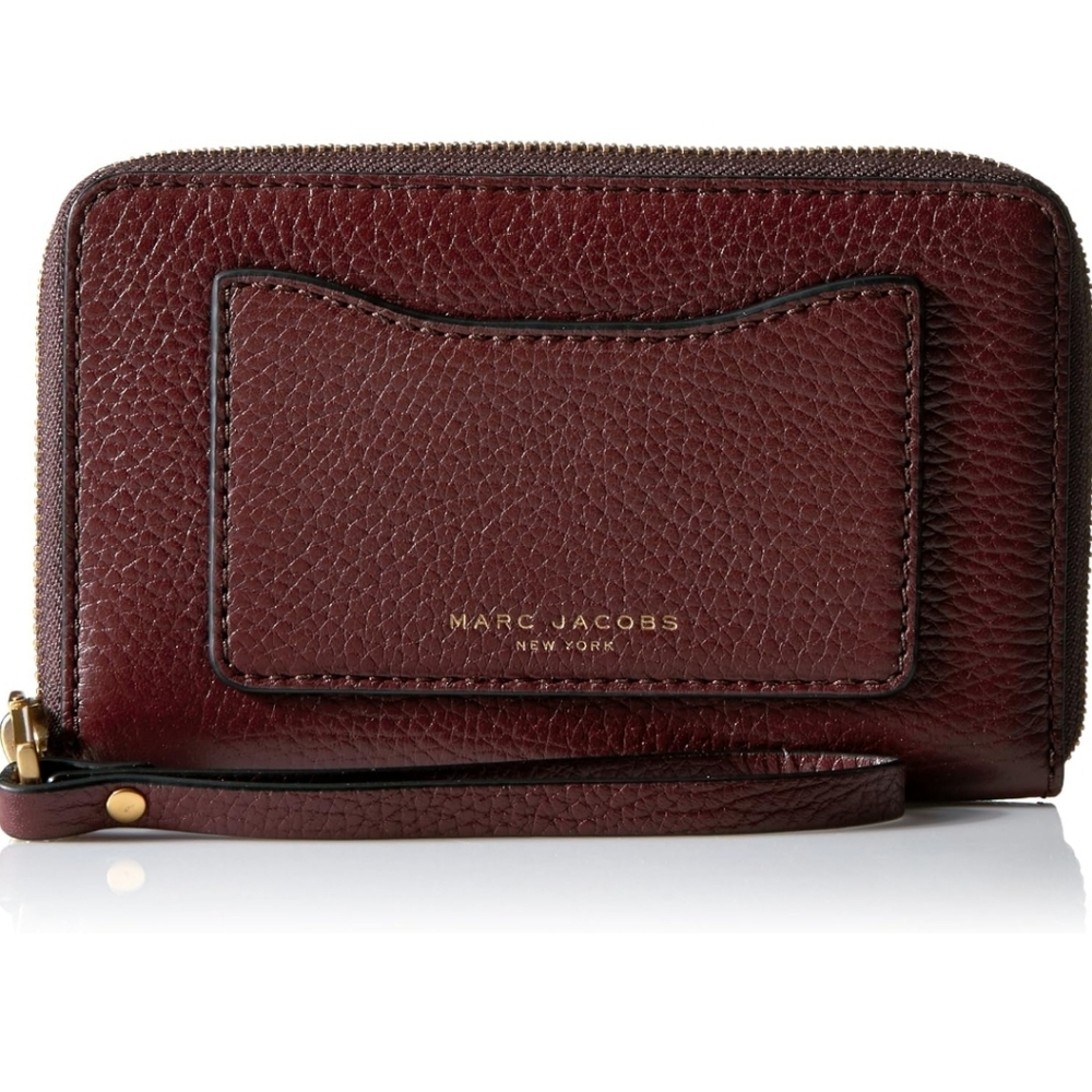Marc Jacobs Recruit Zip Phone Wristlet Wallet, Chianti